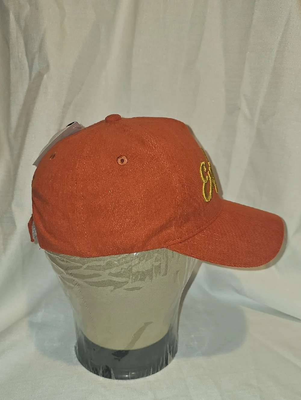 Wonder Nation Kids OSFM 'Explore' Corduroy Baseball Cap Hat Orange Spice New